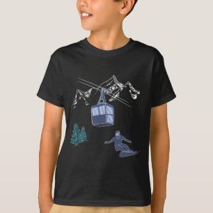 Powder zum People Snowboarder Ski Resort T-Shirt