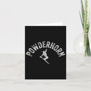 Powderhorn Co Ski Cool Colorado Skifahren Cool Ski Karte