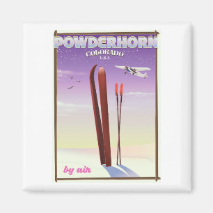 Powderhorn Colorado Reiseplakat Magnet