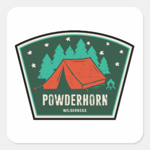 Powderhorn Wilderness Colorado Camping Quadratischer Aufkleber