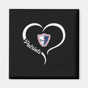 Powdersville Patriots Logo Halbherz Slogan Hs Magnet