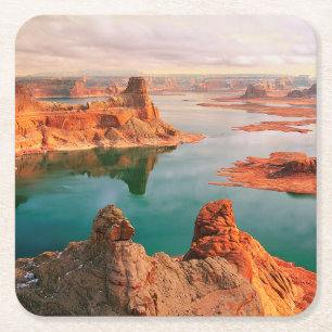 Powell Arizona-See Rechteckiger Pappuntersetzer