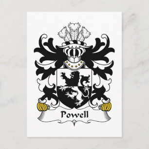 Powell Familienwappen Postkarte