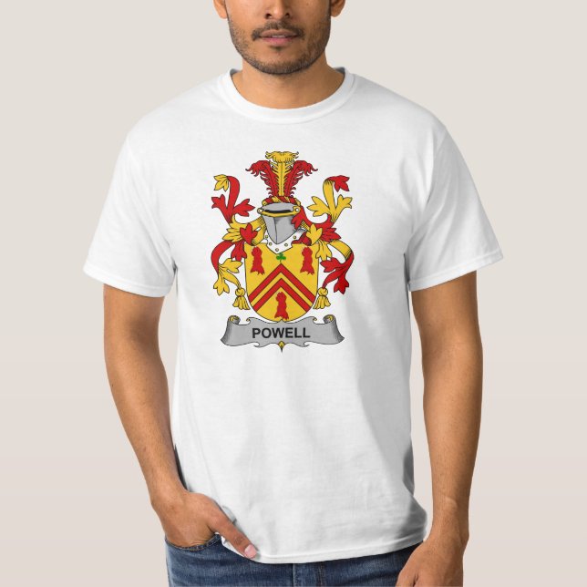 Powell-Familienwappen T-Shirt (Vorderseite)