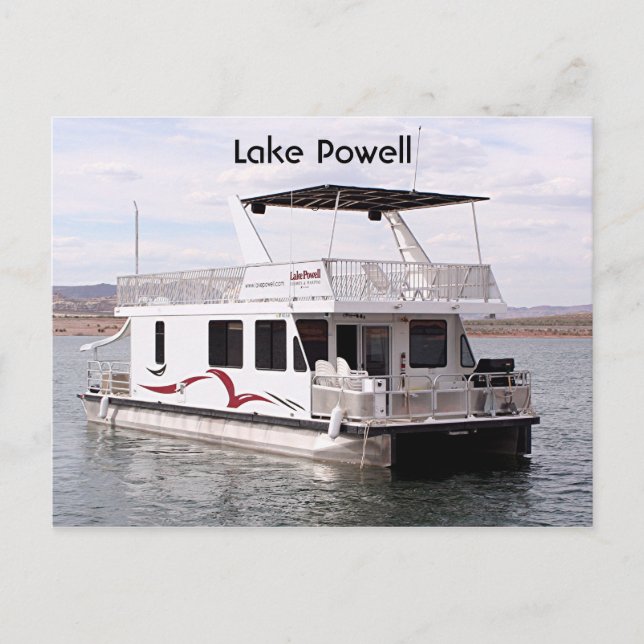 Powell: Houseboat, Arizona, USA 9 Postkarte (Vorderseite)