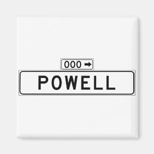 Powell St., San Francisco Street Sign Magnet