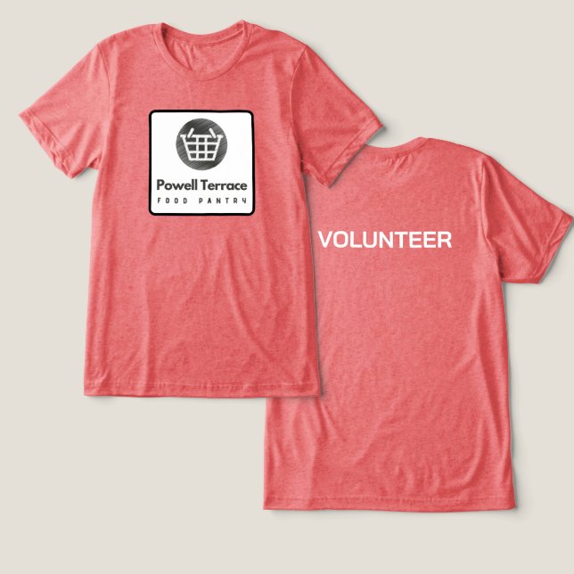 Powell Terrace Volunteer T - Shirt (Design Vorderseite & Rückseite)