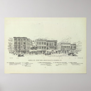 Powell West side Ellis und O'Farrell Poster