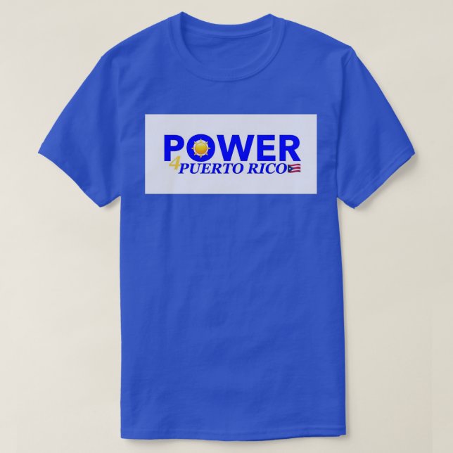 Power4PR Solarenergie 4 Puerto Rico T-Shirt (Design vorne)