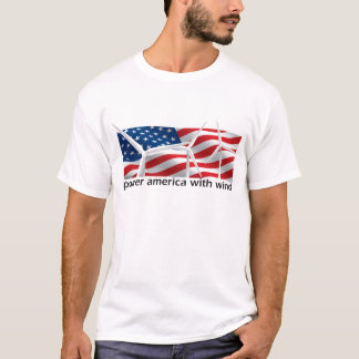 Power Amerika mit Wind T-Shirt
