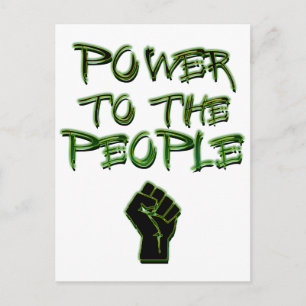 Power an das Volk! Postkarte