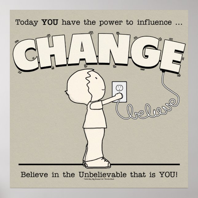 Power ändern poster (Vorne)