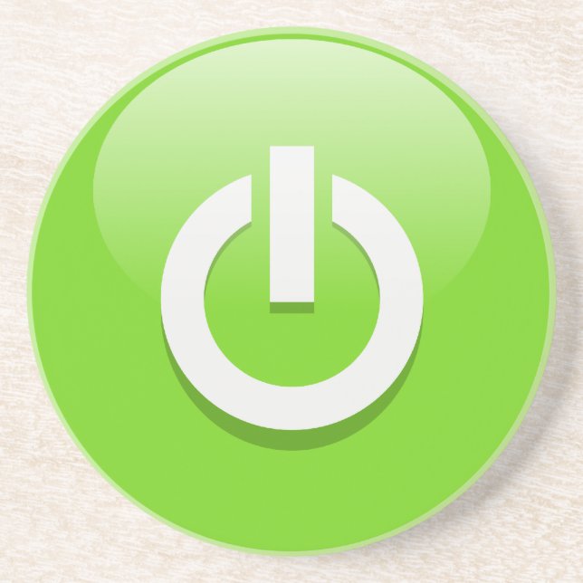 Power auf sandstein untersetzer (Vorne)