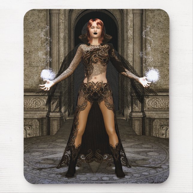 Power aus gotischer Fantasie-Kunst Mousepad (Vorne)