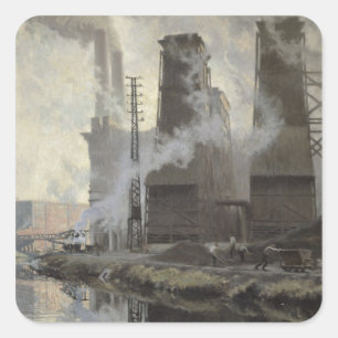 Power-Bahnhof Croix-Wasquehal Quadratischer Aufkleber