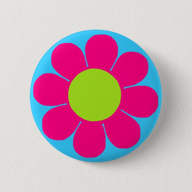 Power Blume Button (Vorderseite)