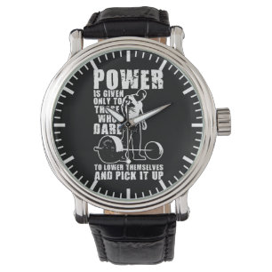POWER - BODYBUILDING MOTIVIEREND ARMBANDUHR
