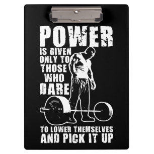 POWER - BODYBUILDING MOTIVIEREND KLEMMBRETT