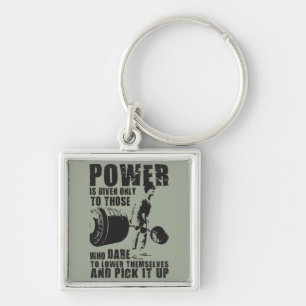POWER - BODYBUILDING MOTIVIEREND SCHLÜSSELANHÄNGER