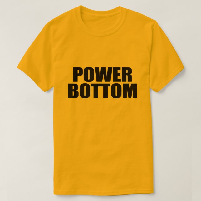 POWER-BOTTOM T-Shirt (Design vorne)