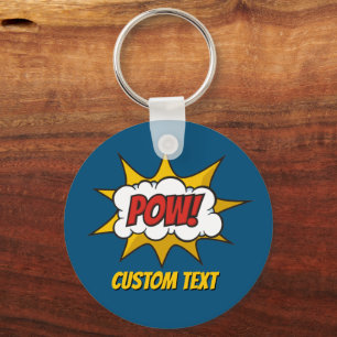 Power Comic Sound Effect Schlüsselanhänger