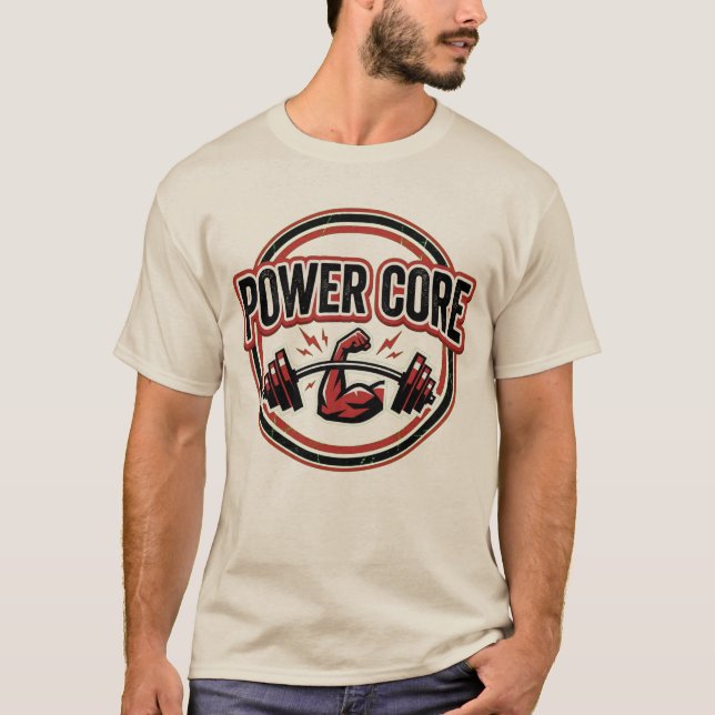 Power Core Gym Logo T-Shirt (Vorderseite)