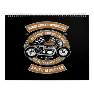 Power Cruiser Motorrad-Geschwindigkeitsmonster Kalender