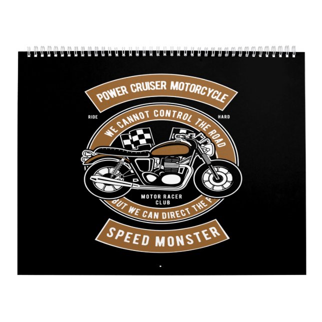 Power Cruiser Motorrad-Geschwindigkeitsmonster Kalender (Titelbild)