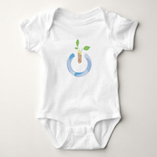 Power denken baby strampler