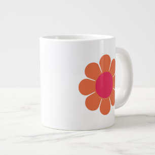 Power der 70er Blume Jumbo-Tasse