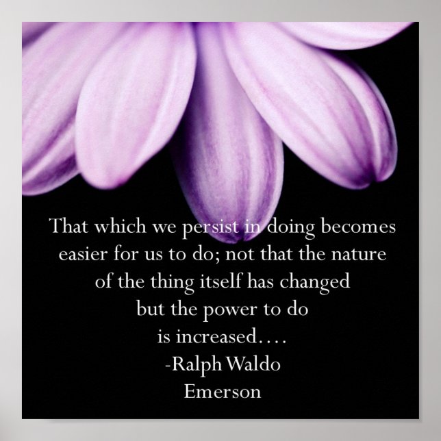 Power der Beständigkeit Poster (Vorne)