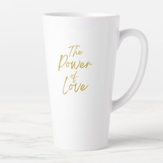 Power der Liebe Große Latte Tasse (Rechts)