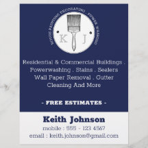 Power der Maler waschen Unternehmer dunkelblau