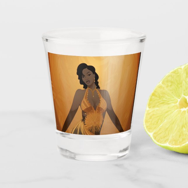 POWER DER SCHÖNHEIT #4 SCHNAPSGLAS (Vorderseite)