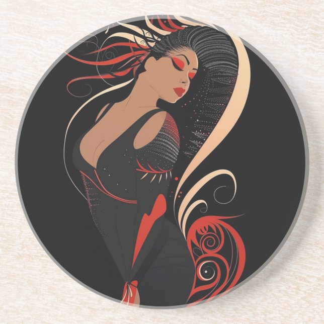 POWER DER SCHÖNHEIT Nr. 7 Getränkeuntersetzer (Vorne)