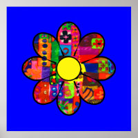 Power der sechziger Blume