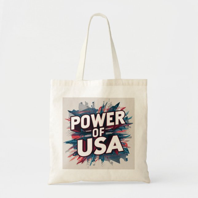 Power der US Tote Bag Tragetasche (Vorne)