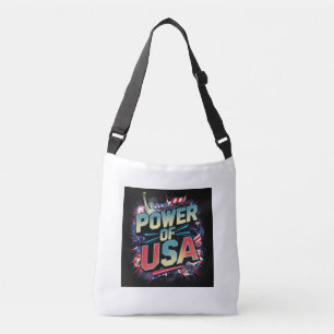 Power der USA Tote Bag - Patriotic Design Tragetaschen Mit Langen Trägern