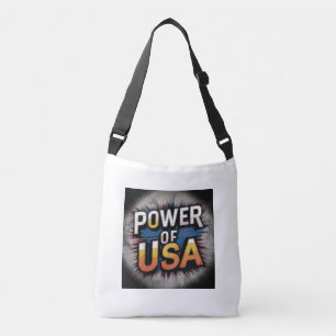 Power der USA Tote Bag - Patriotic Tragetaschen Mit Langen Trägern