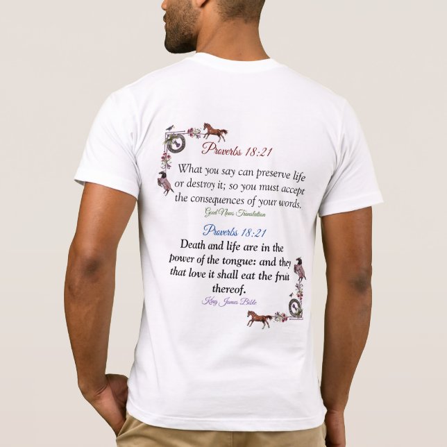 Power der ZungeT-Shirt T-Shirt (Rückseite)