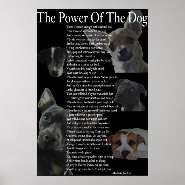Power des Dog Poster (groß) (Vorne)