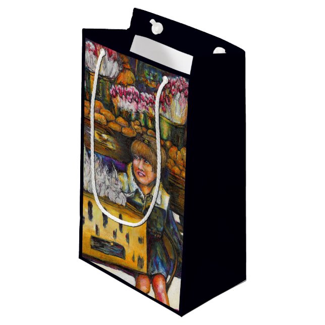 Power des Empathie Kleine Geschenktüte (Vorderseite Schrägansicht)