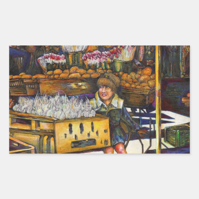 Power des Empathie Rechteckiger Aufkleber (Vorderseite)