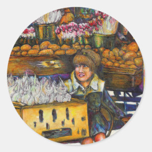 Power des Empathie Runder Aufkleber