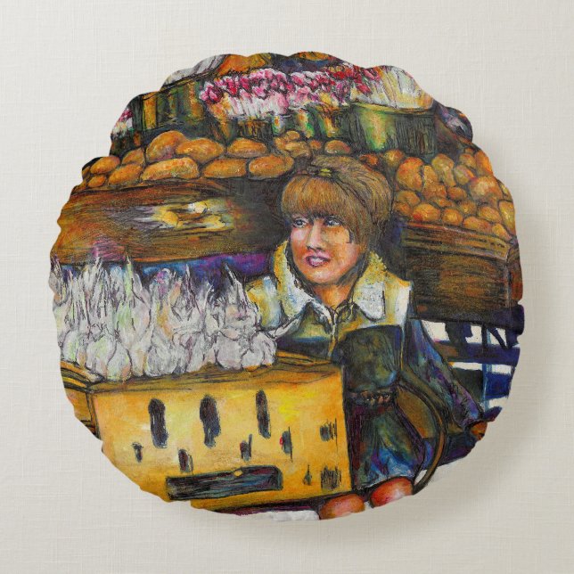 Power des Empathie Rundes Kissen (Vorderseite)