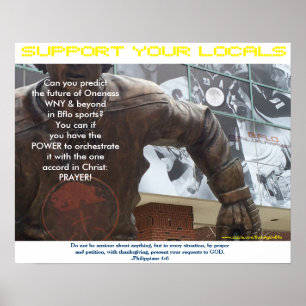 Power des Gebets von den Fans zu den Spielern, POS Poster