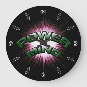 Power des Geistes Große Wanduhr