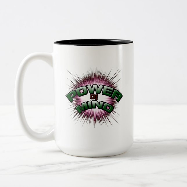Power des Geistes Zweifarbige Tasse (Links)