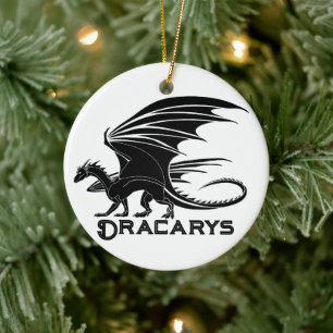Power des Mythischen Feuers: Verzauberung von Drac Keramik Ornament