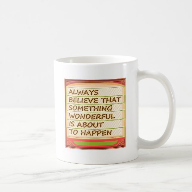 Power des positiven Denkens der Absicht n Kaffeetasse (Rechts)